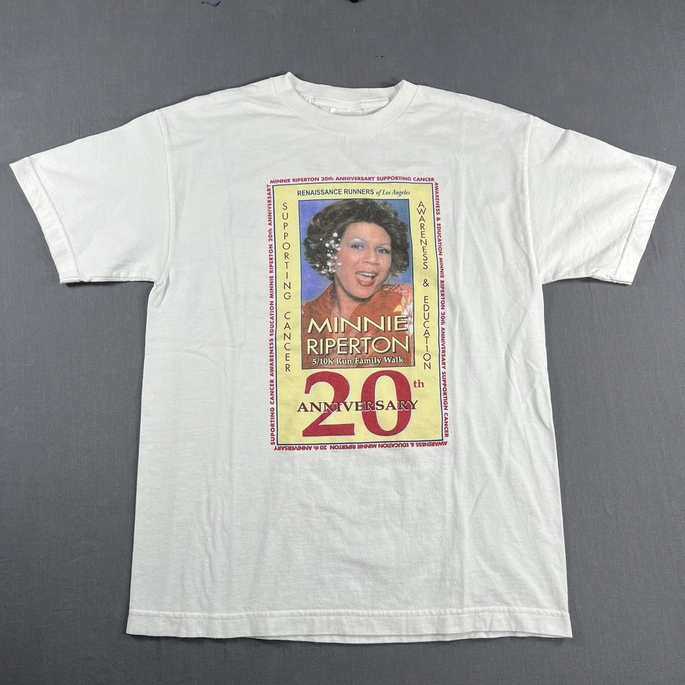 Y2K  Minnie Riperton 20th Anniversary Cancer Awareness T Shirt  Sz Medium